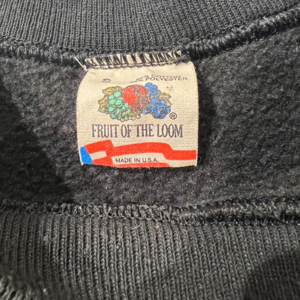 Vintage Fruit Of The Loom Wild Rose Flower Jasper Canada Nature Sweatshirt S - Picture 4 of 8